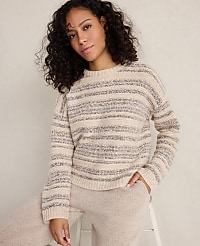 Haven Well Within Cashmere Striped Crewneck carousel Product Image 1