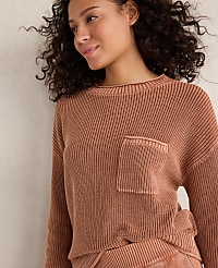 Haven Well Wthin Cotton Shaker Stitch Pocket Crewneck carousel Product Image 1