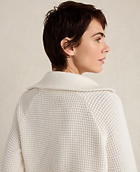 Haven Well Within Organic Cotton Cashmere Waffle Pullover carousel Product Image 2