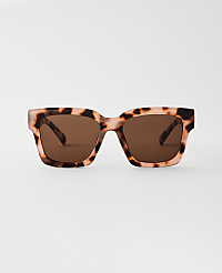 Oversized Curved Square Sunglasses carousel Product Image 2