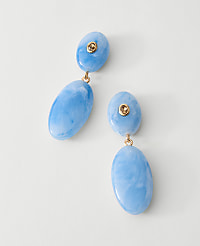Double Stone Drop Earrings carousel Product Image 1