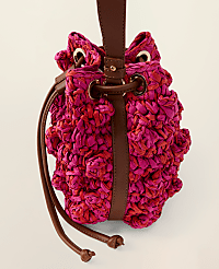 Straw Drawstring Crossbody carousel Product Image 2