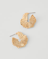 Textured Hoop Earrings carousel Product Image 1