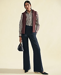 The Petite Everyday Sailor Wide-Leg Pant in Faux Denim carousel Product Image 5