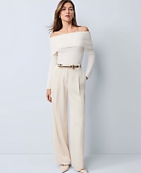 The Pleated Trouser in Satin carousel Product Image 2