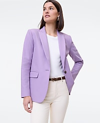 The Longline Blazer in Bi-Stretch Twill carousel Product Image 1