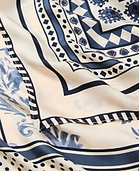 Oversized Floral Silk Scarf carousel Product Image 2