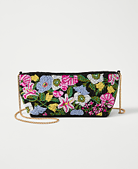 Beaded Floral Clutch carousel Product Image 1