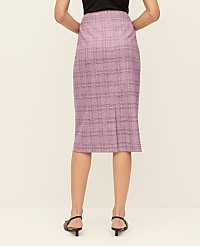 The Petite Pencil Skirt in Plaid carousel Product Image 3