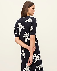Floral Jacquard Sweater Tee carousel Product Image 2