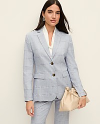 The Petite Greenwich Blazer in Plaid carousel Product Image 1