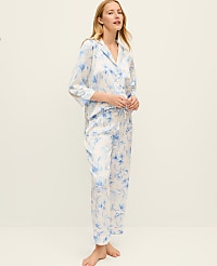 Floral Satin Pajama Set carousel Product Image 1