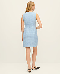 Tweed Sleeveless Shift Dress carousel Product Image 2