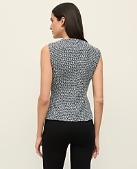 The Petite Cutaway Vest in Tweed carousel Product Image 2