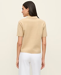 Collared Short Sleeve Cardigan carousel Product Image 2