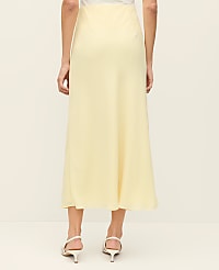 Satin Bias Midi Slip Skirt carousel Product Image 3