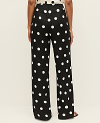The Petite Dotted Side Zip Pant in Linen carousel Product Image 3