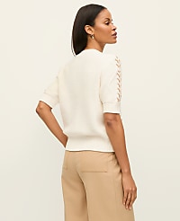 Contrast Stitch Cable Sweater carousel Product Image 2