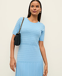 Mixed Stitch Sweater Dress carousel Product Image 1