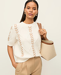 Contrast Stitch Cable Sweater carousel Product Image 3