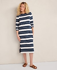 Haven Well Within Organic Cotton Interlock Stripe Midi Dress carousel Product Image 1