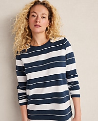 Haven Well Within Organic Cotton Interlock Stripe Midi Dress carousel Product Image 2