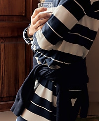 Haven Well Within Organic Cotton Interlock Stripe Midi Dress carousel Product Image 4