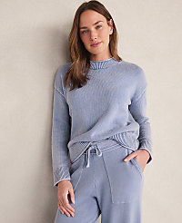 Haven Well Within Garment-Dyed Organic Cotton Roll Neck Sweater carousel Product Image 1
