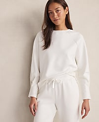 Haven Well Within Soft-Brushed Fleece Pleated Crewneck carousel Product Image 1