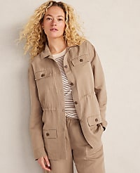 Haven Well Within Linen Blend Dobby Jacket carousel Product Image 1