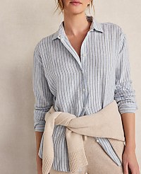 Haven Well Within The Daily Shirt in Linen Stripe carousel Product Image 2