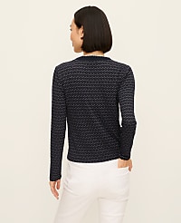 Petite Scalloped V-Neck Cardigan carousel Product Image 2
