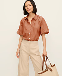 Blouson Sleeve Button Down Shirt carousel Product Image 1