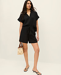 The Petite Pull-On Short in Cotton Gauze carousel Product Image 1