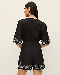 The Side Zip Scalloped Short carousel Product Image 3