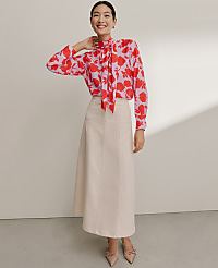 Horsebit Denim Midi Skirt carousel Product Image 4