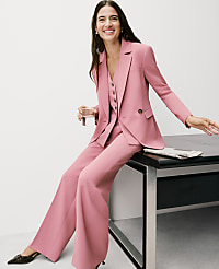 The Petite Cutaway Blazer in Fluid Crepe carousel Product Image 5