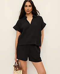Relaxed Cotton Gauze Blouse carousel Product Image 1