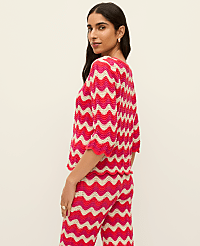 Striped Crochet Sweater carousel Product Image 2