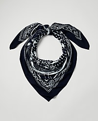 Chain Link Print Square Scarf carousel Product Image 1