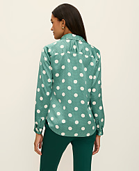 Dotted Satin Essential Shirt carousel Product Image 2