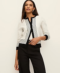 Striped Jacquard Ann Cardigan carousel Product Image 1