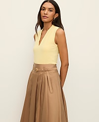 Sleeveless V-Neck Top carousel Product Image 1