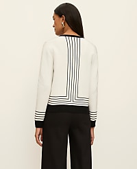 Striped Jacquard Ann Cardigan carousel Product Image 2