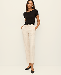 The Eva Ankle Pant in Windowpane carousel Product Image 1