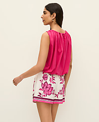 Petite Gathered Bubble Hem Top carousel Product Image 2