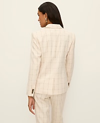 The Petite Hutton Blazer in Windowpane carousel Product Image 2