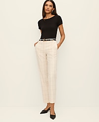 The Tall Eva Ankle Pant in Windowpane carousel Product Image 1