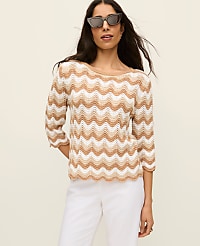 Striped Crochet Sweater carousel Product Image 1