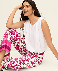 Gathered Bubble Hem Top carousel Product Image 1